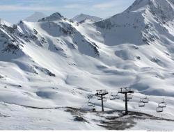 Photo Textures of Background Snowy Mountains