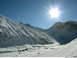 Photo Textures of Background Snowy Mountains