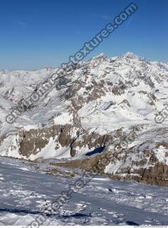 Photo Texture of Background Snowy Mountains