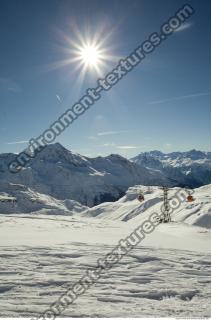 Photo Texture of Background Snowy Mountains