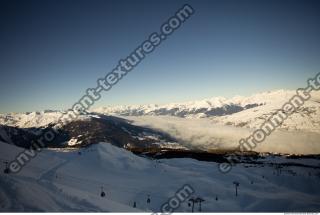 Photo Texture of Background Snowy Mountains