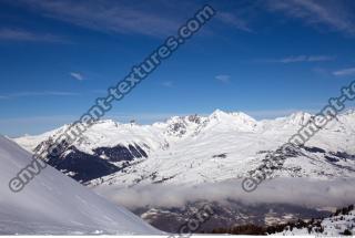 Photo Texture of Background Snowy Mountains