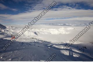 Photo Texture of Background Snowy Mountains