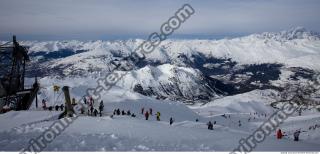 Photo Texture of Background Snowy Mountains