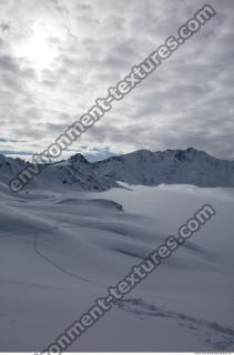 Photo Texture of Background Snowy Mountains