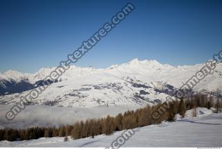 Photo Texture of Background Snowy Mountains