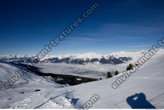 Photo Texture of Background Snowy Mountains