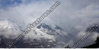 Photo Texture of Background Snowy Mountains