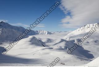 Photo Texture of Background Snowy Mountains