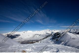 Photo Texture of Background Snowy Mountains