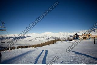 Photo Texture of Background Snowy Mountains