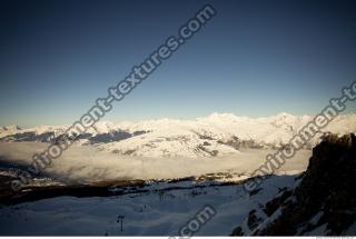 Photo Texture of Background Snowy Mountains