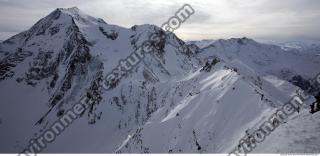 Photo Texture of Background Snowy Mountains