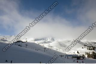 Photo Texture of Background Snowy Mountains