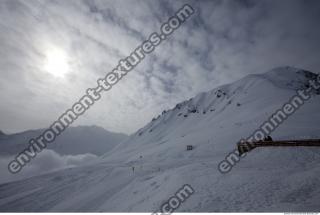 Photo Texture of Background Snowy Mountains