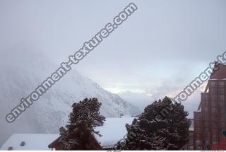 Photo Texture of Background Snowy Mountains