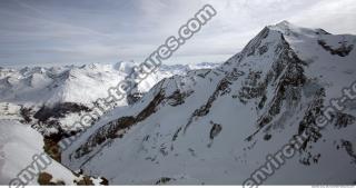 Photo Texture of Background Snowy Mountains