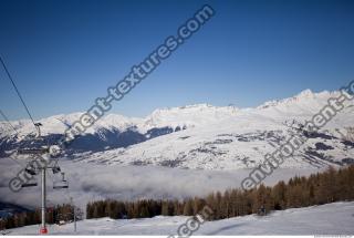 Photo Texture of Background Snowy Mountains