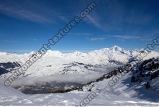 Photo Texture of Background Snowy Mountains