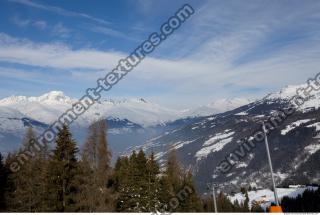 Photo Texture of Background Snowy Mountains