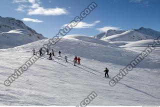 Photo Texture of Background Snowy Mountains