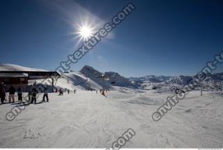 Photo Texture of Background Snowy Mountains