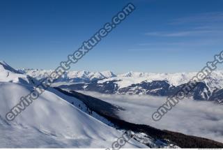 Photo Texture of Background Snowy Mountains