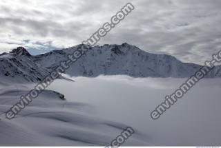 Photo Texture of Background Snowy Mountains