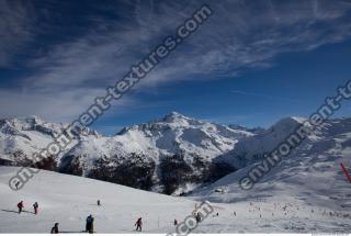 Photo Texture of Background Snowy Mountains