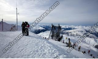 Photo Texture of Background Snowy Mountains