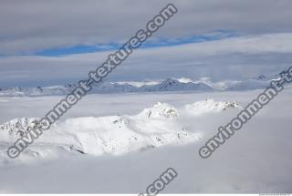 Photo Texture of Background Snowy Mountains