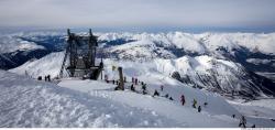 Photo Textures of Background Snowy Mountains