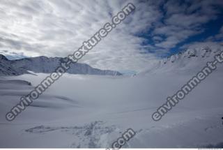 Photo Texture of Background Snowy Mountains