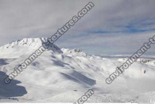 Photo Texture of Background Snowy Mountains