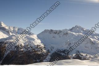 Photo Texture of Background Snowy Mountains