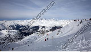 Photo Texture of Background Snowy Mountains