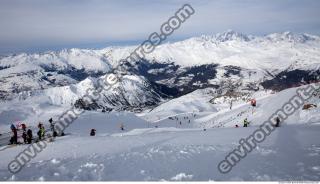 Photo Texture of Background Snowy Mountains