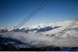 Photo Texture of Background Snowy Mountains