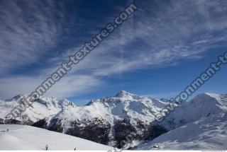 Photo Texture of Background Snowy Mountains