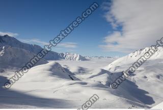 Photo Texture of Background Snowy Mountains