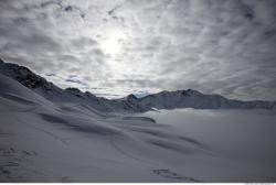 Photo Textures of Background Snowy Mountains