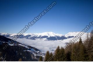 Photo Texture of Background Snowy Mountains