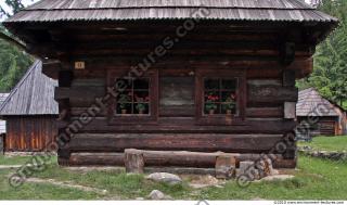 Photo Texture of Building House Wooden