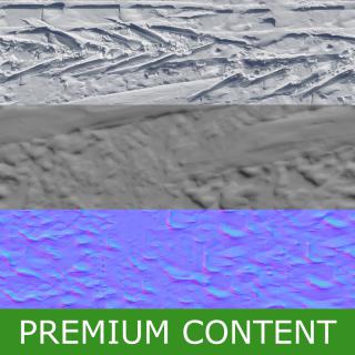 Seamless Textures of Snow + Normal & Bump Mapping