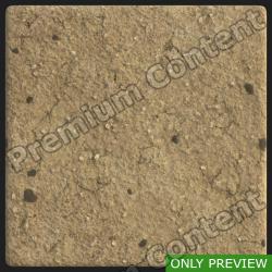 PBR substance material of ground sandy soil created in substance designer for graphic designers and game developers